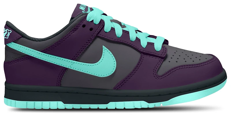 Nike Boys Dunk Low - Boys' Grade School Shoes Smoke Grey/Artisan Teal/Grand Purple