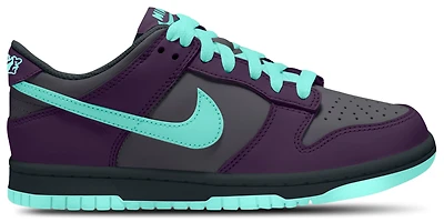 Nike Boys Dunk Low - Boys' Grade School Shoes Smoke Grey/Artisan Teal/Grand Purple