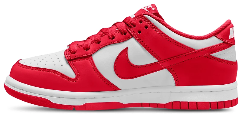 Nike Boys Dunk Low - Boys' Grade School Shoes White/University Red