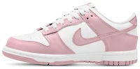 Nike Girls Dunk Low - Girls' Grade School Basketball Shoes White/Medium Soft Pink