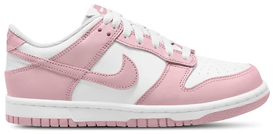 Nike Girls Dunk Low - Girls' Grade School Basketball Shoes White/Medium Soft Pink