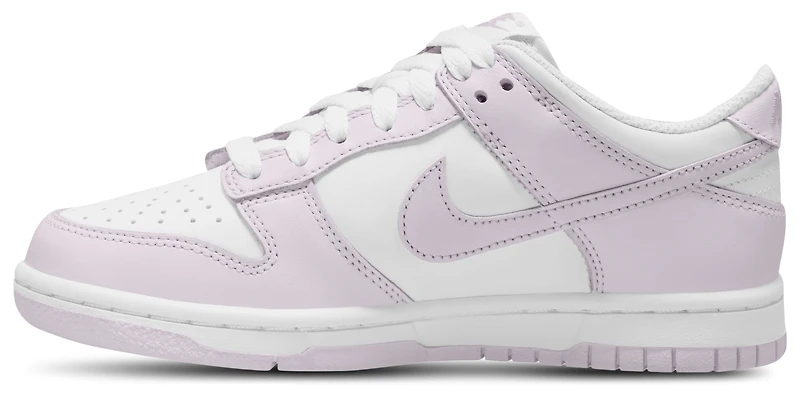 Nike Girls Dunk Low - Girls' Grade School Basketball Shoes White/Violet