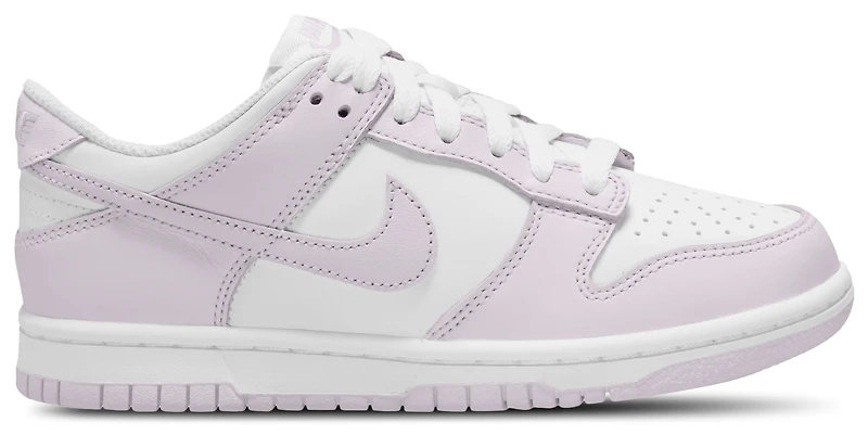 Nike Girls Dunk Low - Girls' Grade School Basketball Shoes White/Violet
