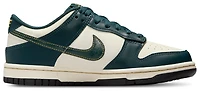 Nike Girls Dunk Low - Girls' Grade School Basketball Shoes Deep Jungle/Pale Ivory/Vintage Green