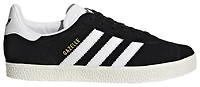 adidas Boys Originals Gazelle 2 - Boys' Grade School Shoes Black/White/Gold Metallic