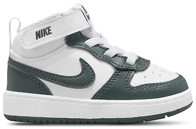 Nike Boys Court Borough Mid 2 - Boys' Toddler Shoes White/Vintage Green