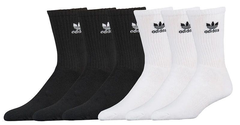 adidas Originals Trefoil 6-Pack Crew Socks - Boys' Grade School