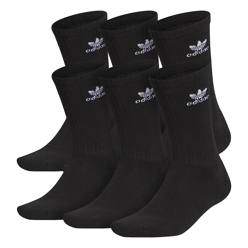 adidas Originals Trefoil 6 Pack Crew Socks - Men's