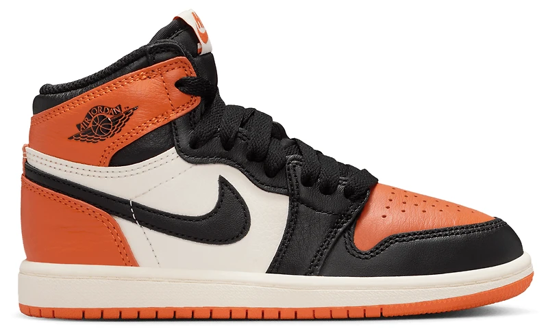 Jordan Boys Retro 1 High OG - Boys' Preschool Basketball Shoes Black/Sail/Starfish