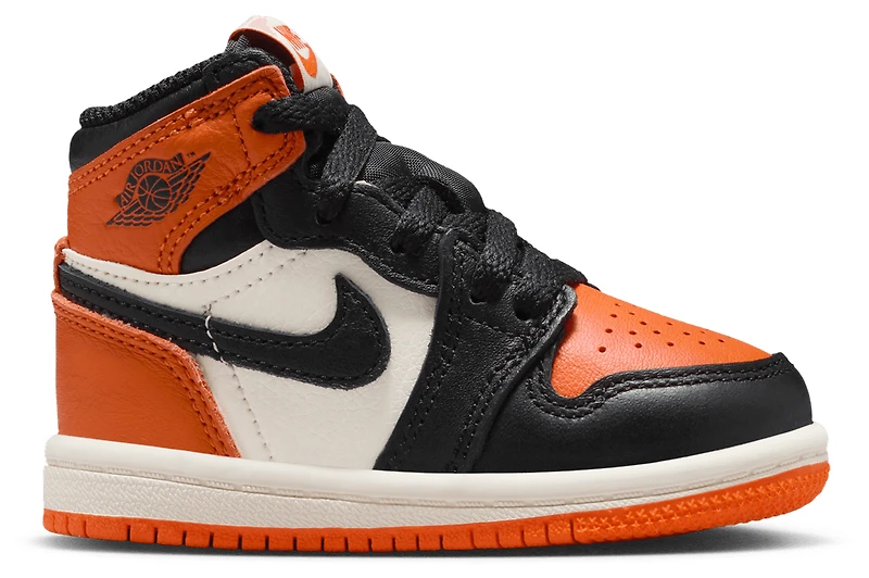 Jordan Boys Retro 1 High OG - Boys' Toddler Basketball Shoes Black/Sail/Starfish