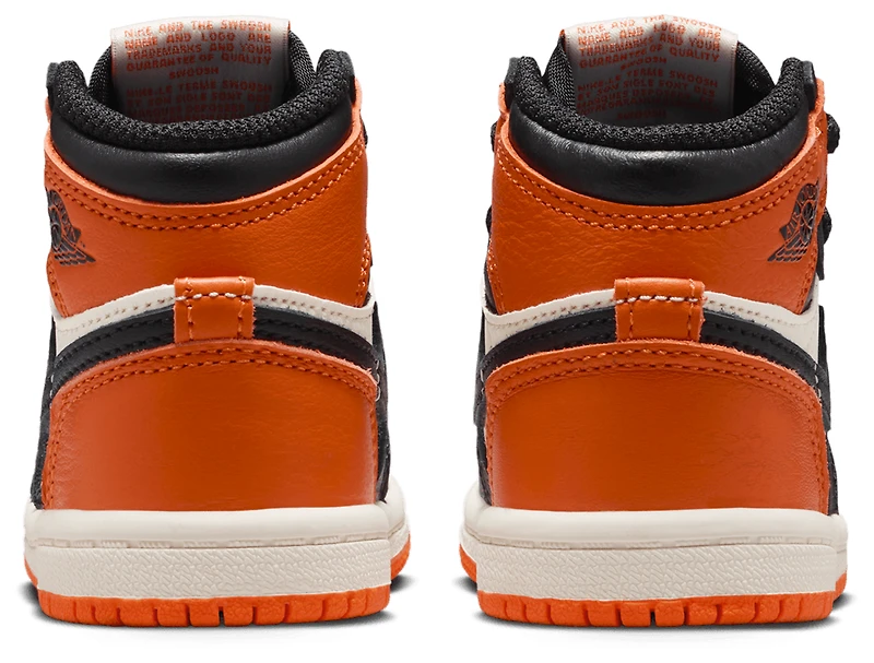 Jordan Boys Retro 1 High OG - Boys' Toddler Basketball Shoes Black/Sail/Starfish