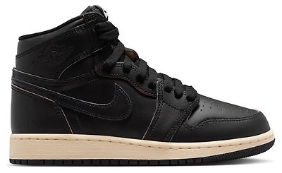 Jordan Boys Retro 1 High OG - Boys' Grade School Basketball Shoes Black/Black