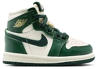 Jordan Girls Retro 1 HI OG Remastered - Girls' Toddler Shoes Pale Ivory/Pro Green/Fir