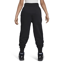 Nike Girls NSW Club Fleece High Rise Pant LBR - Girls' Grade School Black/Black/White