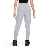 Nike Girls NSW Club Fleece High Rise Pant LBR - Girls' Grade School Dk Grey Heather/Base Grey/White