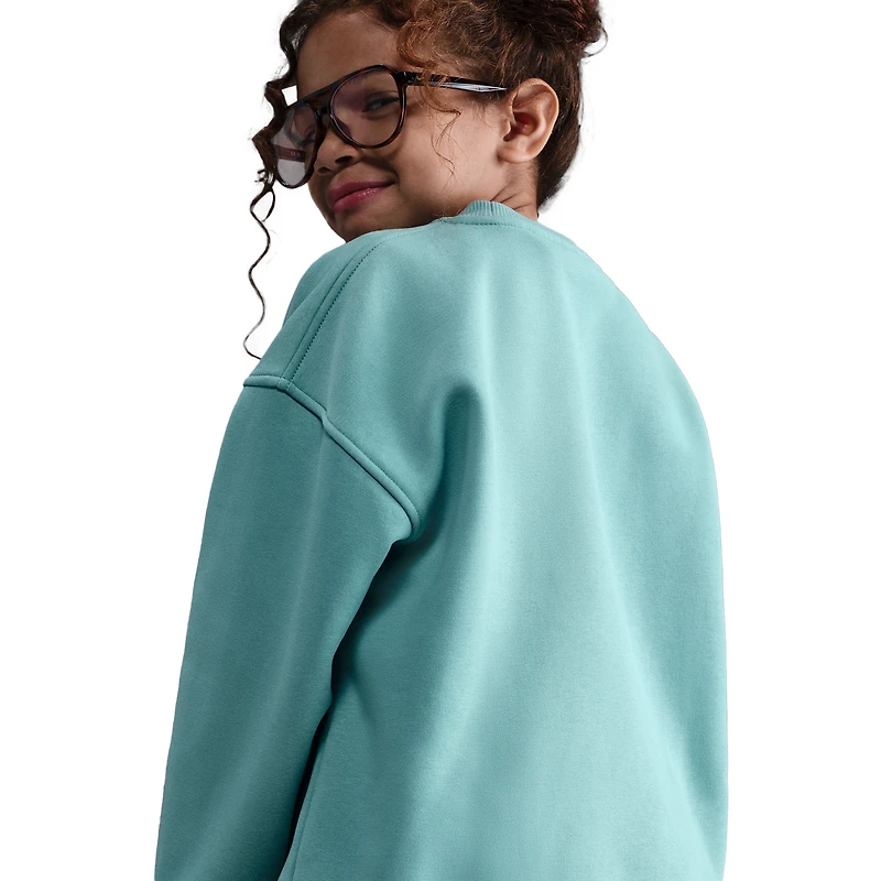 Nike NSW Oversized Club Fleece Crew - Girls' Grade School
