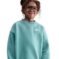 Nike NSW Oversized Club Fleece Crew - Girls' Grade School