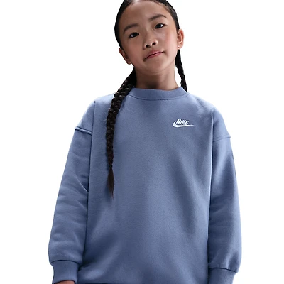 Nike Club Fleece Oversized Crew LBR - Girls' Grade School