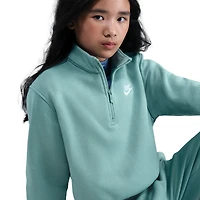 Nike Girls Club Half-Zip Fleece Hoodie