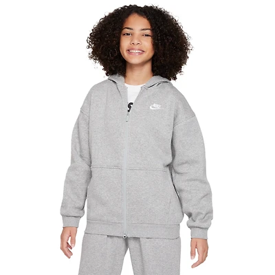 Nike NSW Club Fleece Oversized Full Zip LBR - Boys' Grade School