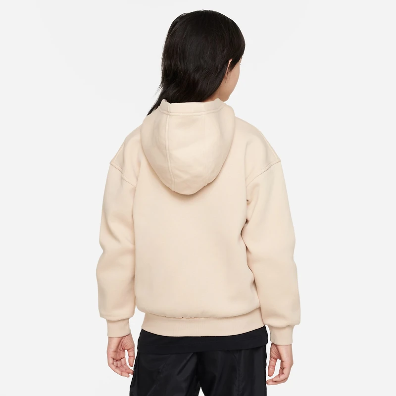 Nike NSW Club Fleece Oversized LBR Full-Zip - Girls' Grade School