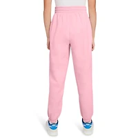 Nike Girls NSW Club LBR Oversized Fleece Pants - Girls' Grade School Soft Pink/Soft Pink
