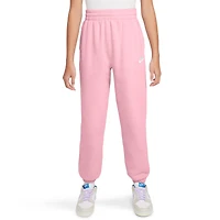 Nike Girls NSW Club LBR Oversized Fleece Pants - Girls' Grade School Soft Pink/Soft Pink