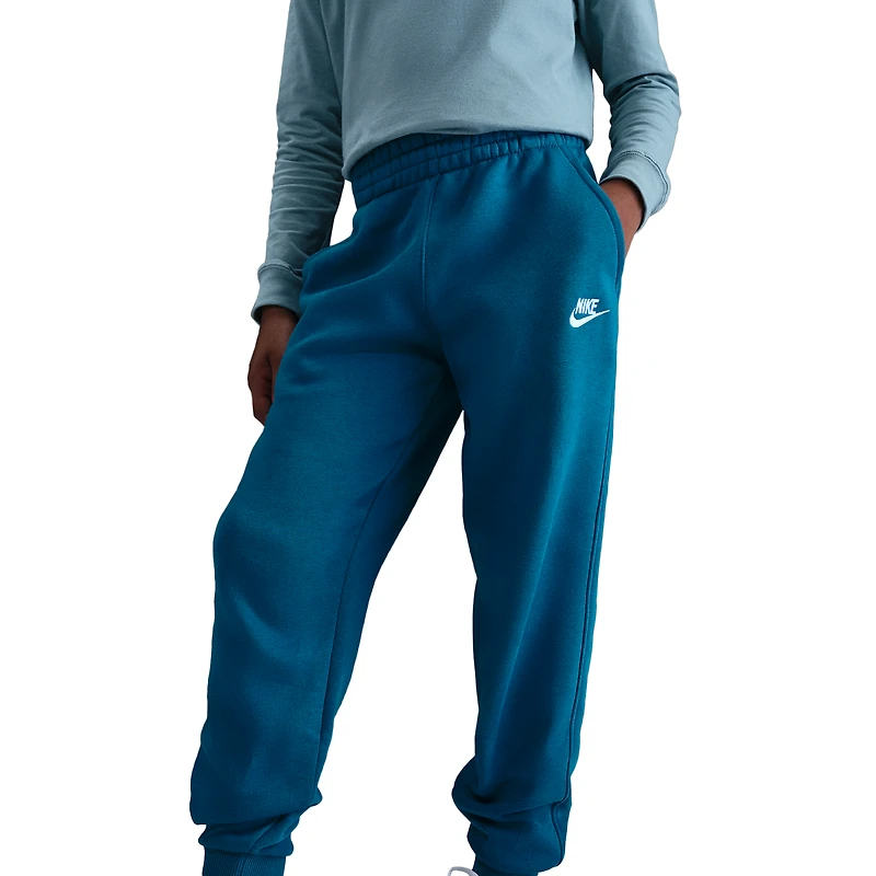 Nike Boys NSW Club LBR Fleece Joggers - Boys' Grade School Green Abyss/White