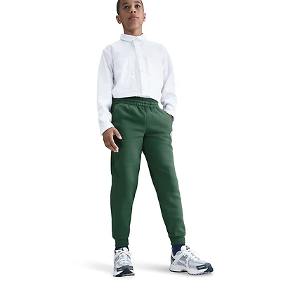 Nike Boys NSW Club LBR Fleece Joggers - Boys' Grade School Fir/White