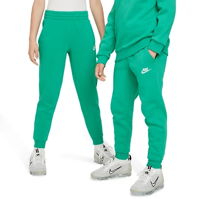 Nike Boys NSW Club LBR Fleece Joggers - Boys' Grade School Stadium Green/White