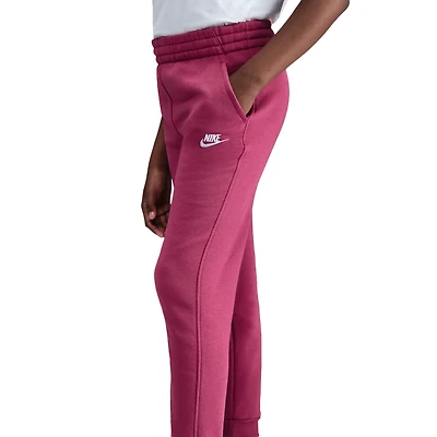 Nike Boys NSW Club LBR Fleece Joggers - Boys' Grade School White/Sweet Beet