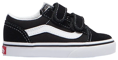 Vans Boys Old Skool Velcro - Boys' Infant Skate Shoes Black/White