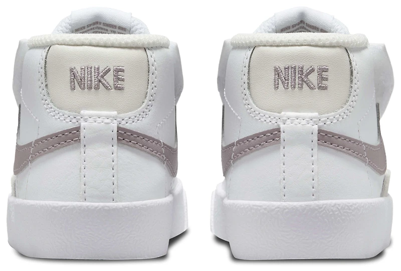 Nike Boys Blazer Mid '77 - Boys' Toddler Basketball Shoes White/Phantom/Light Violet Ore