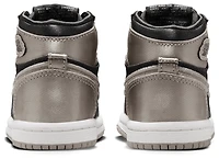 Jordan Girls AJ1 Retro High OG - Girls' Toddler Basketball Shoes Grey/Black/White