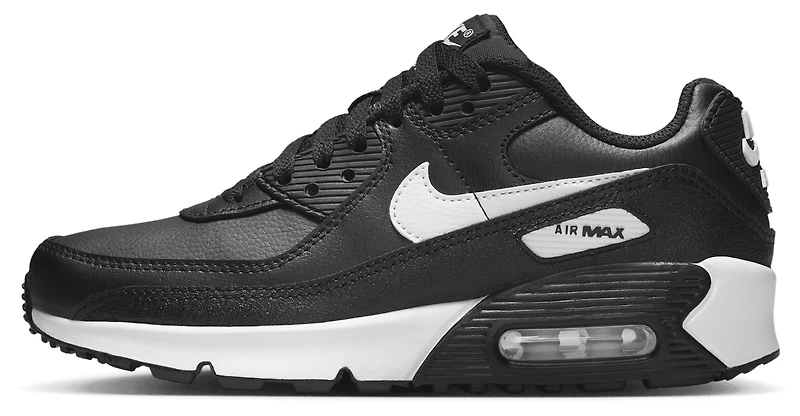 Nike Boys Air Max 90 - Boys' Grade School Shoes Black/Black/White