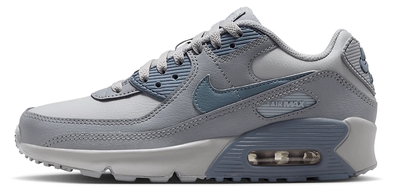 Nike Boys Air Max 90 - Boys' Grade School Shoes Armory Blue/Stealth/Wolf Grey