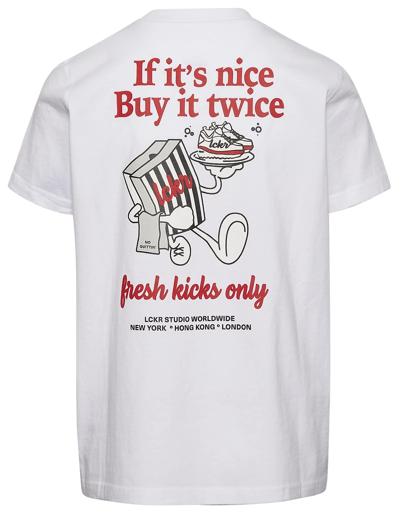 LCKR Boys Iinbit Graphic T-Shirt - Boys' Grade School Red/White