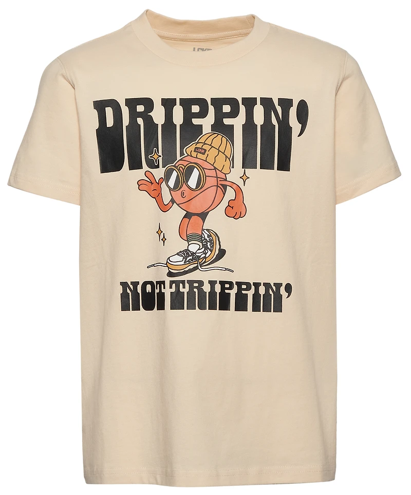 LCKR Boys Don't Trip Graphic T-Shirt - Boys' Grade School Parchment/Black