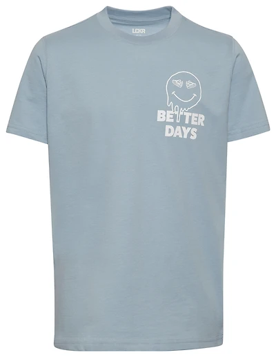 LCKR Boys Drippy Days Graphic T-Shirt - Boys' Grade School Blue Fog/White