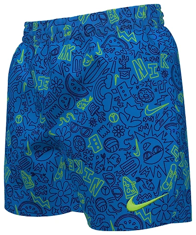 Nike Doodle Lap 4 Inch Swim Shorts - Girls' Grade School