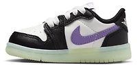 Jordan Boys Retro 1 Low OG UNI2 - Boys' Toddler Shoes Black/Purple/Volt