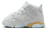 Jordan Girls Retro 6 - Girls' Toddler Shoes Grey/Blue/Gold