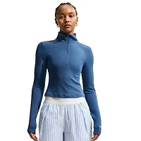 Nike NSW Chill Knit Rib Quarter Zip LS Top - Women's
