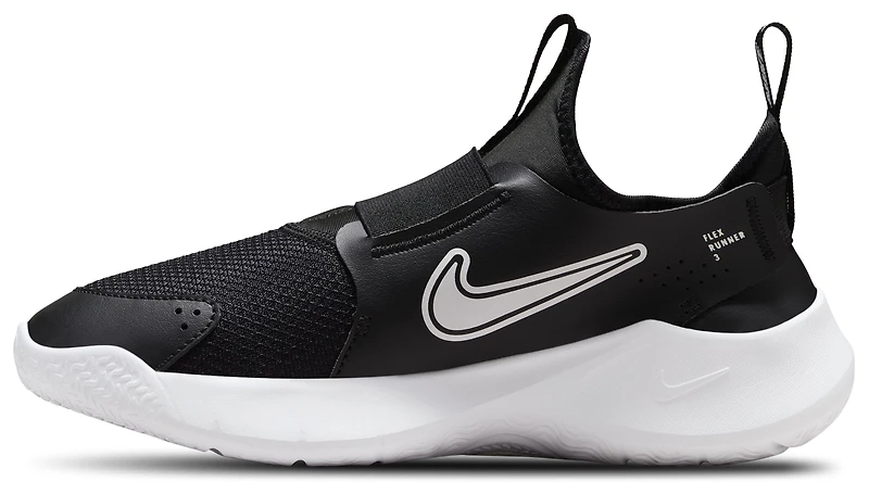 Nike Boys Flex Runner 3 - Boys' Grade School Running Shoes Black/White