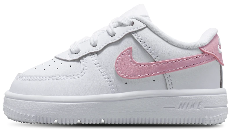 Nike Boys Air Force 1 Low Lace - Boys' Toddler Shoes Med Soft Pink/White/White