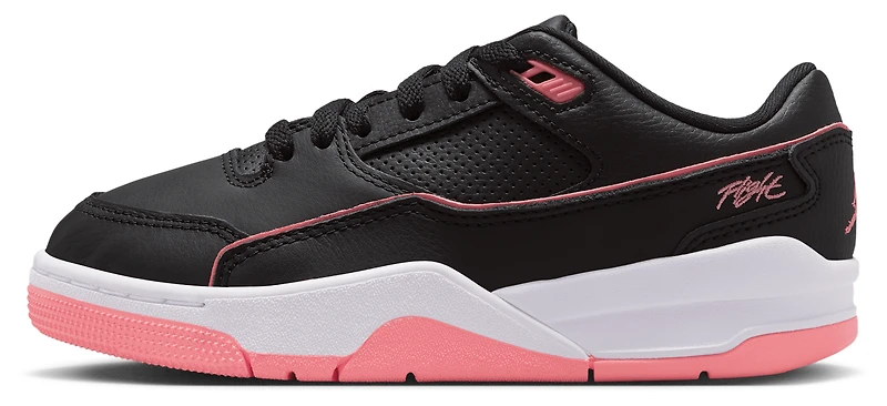 Jordan Boys Flight Court - Boys' Grade School Shoes Black/White/Pink Gaze