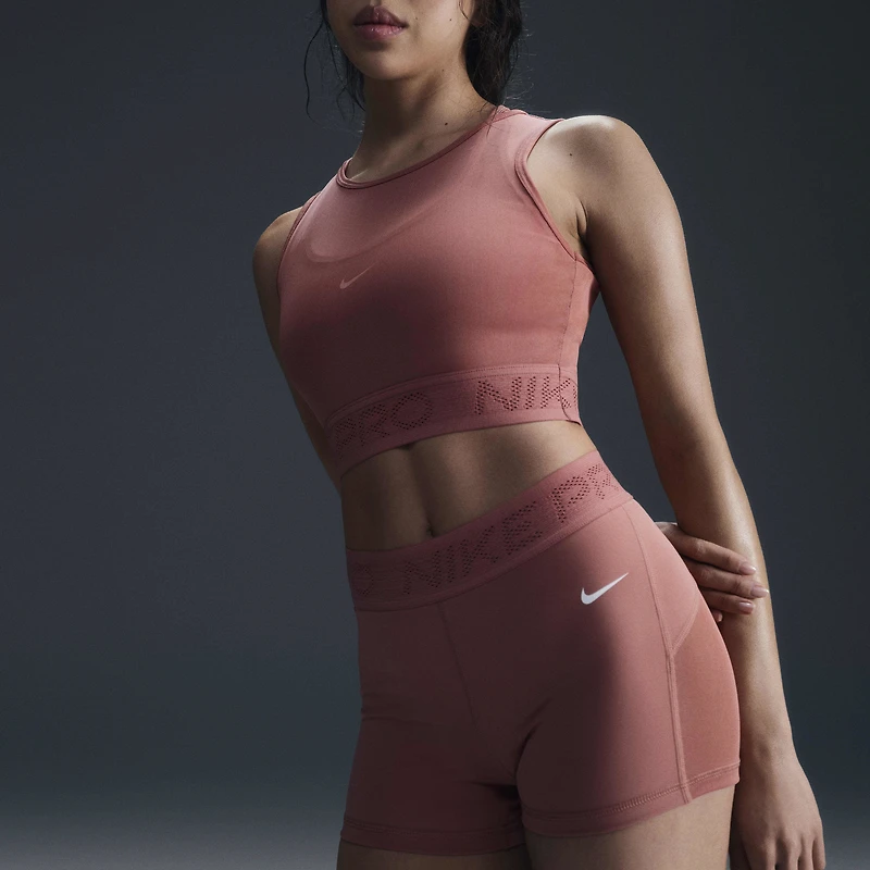 Nike Dri-FIT Medium Rise 3" Mesh Shorts - Women's
