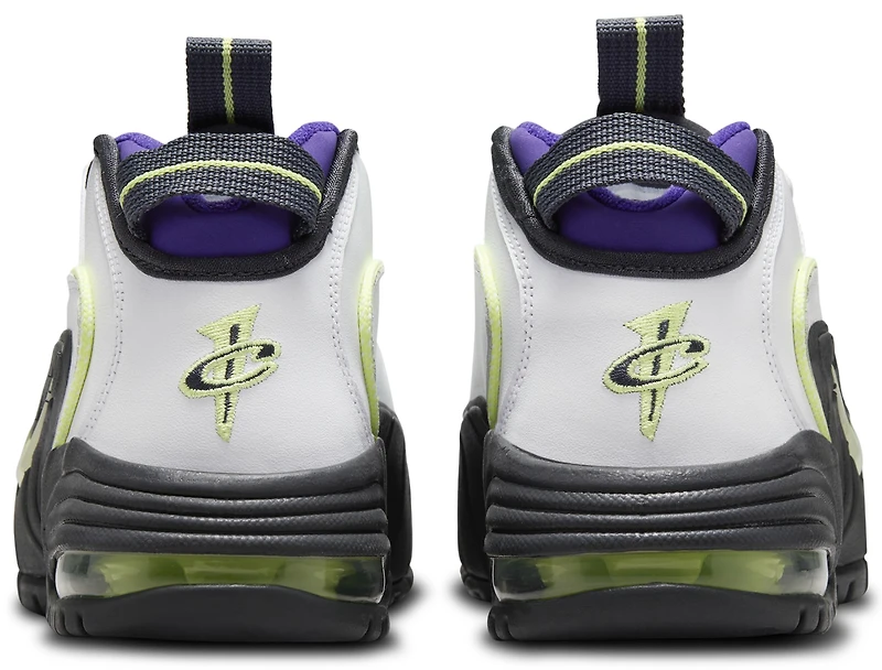 Nike Boys Air Max Penny 1 - Boys' Grade School Basketball Shoes White/Lt Lemon Twist/Field Purple
