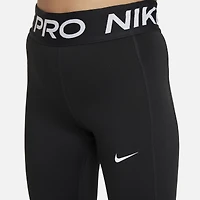 Nike Girls NP Dri-FIT LPP Tights - Girls' Grade School White/Black