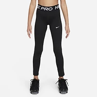 Nike Girls NP Dri-FIT LPP Tights - Girls' Grade School White/Black